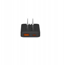 Įkroviklis Xtorm TravelPro GaN3 Ultra Wand 65W PD 1x USB-C 1x USB-A keičiamais kištukais 1m 100W USB-C K Įkroviklis Xtorm TravelPro GaN3 Ultra Wand 65W PD 1x USB-C 1x USB-A keičiamais kištukais 1m 100W USB-C K