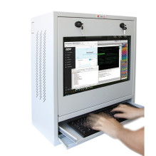 Techly ICRLIM10SV stelažinė spintelė, montuojama ant sienos, pilka