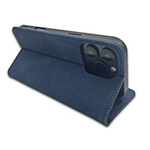 Dėklas Smart Suede Samsung S741 S26 FE tamsiai mėlynas Dėklas Smart Suede Samsung S741 S26 FE tamsiai mėlynas