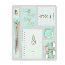 Kanceliarijos priemonių rinkinys Easy Stationery, žalia sp. Kanceliarijos priemonių rinkinys Easy Stationery, žalia sp.