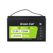 Green Cell CUBE LiFePO4 125Ah 12,8V 1600Wh ličio geležies fosfato baterija kemperiui, saulės energijai, neprijungtai pri