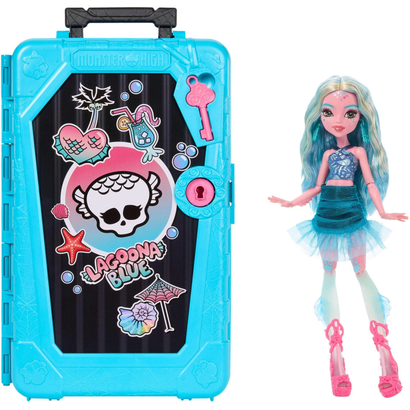 Monster High Skulltimate Secrets Gore-geous Oasis Playset Lagoona Blue Doll and Accessories