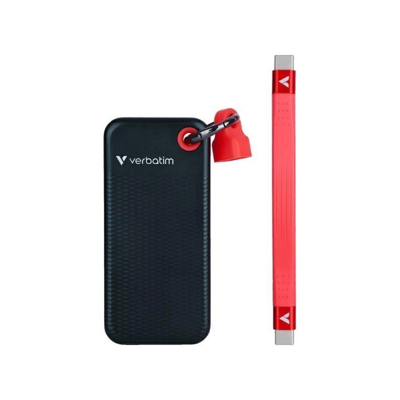 Verbatim Pocket SSD USB 3.2 Gen 2 1TB Black / Red