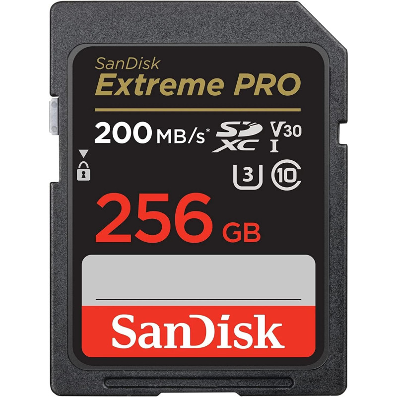 SanDisk Extreme PRO 256 GB SDXC UHS-I 10 klasė