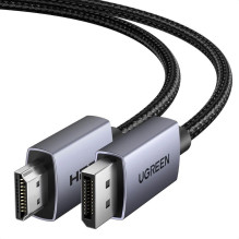 Ugreen DisplayPort (DP) kištukas – vienakryptis HDMI kištukas 4K@30Hz 1m juoda DP125 UGREEN Ugreen DisplayPort (DP) kištukas – vienakryptis HDMI kištukas 4K@30Hz 1m juoda DP125 UGREEN