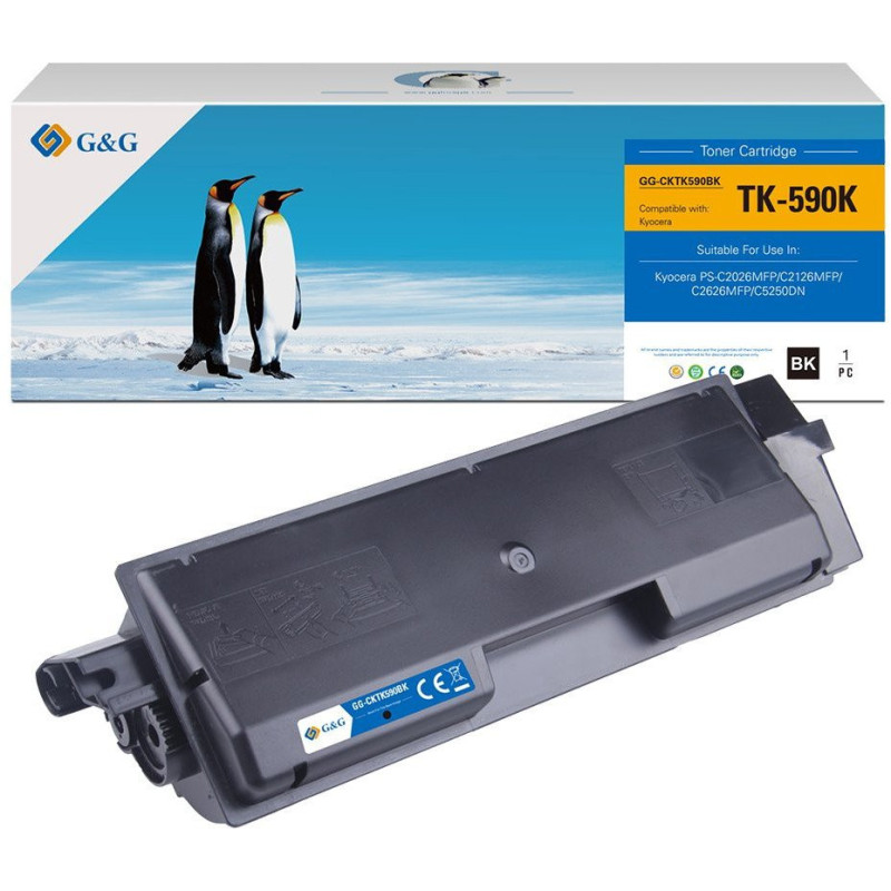 Toner compatible with Kyocera TK590K / 1T02KV0NL0