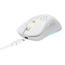 Gaming mouse USB, RGB, white
