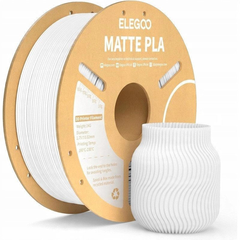 Filament PLA Matte ELEGOO (Biały)