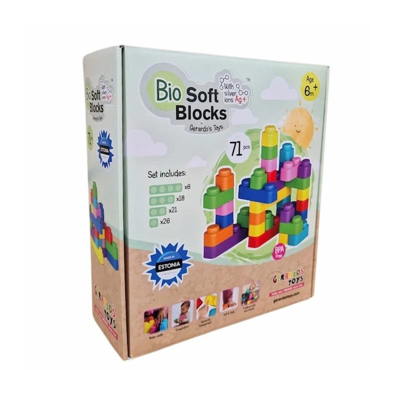 Gerardo''s Toys soft block set 71 pcs.