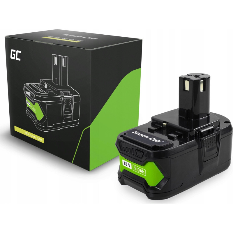 Green Cell Battery for Ryobi ONE+ 18V 5Ah Replacement Battery RB18L50