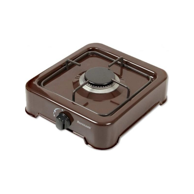 1-burner gas cooker Ravanson K-01BR (Brown)