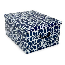 ORDINETT Kaste kartonas 49x39x25cm Big Box Goccia asorti zila / gaisi peleka / bordo 8004226010401