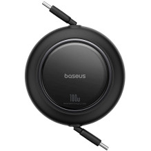Laidas USB C - USB C 100W 1,5 m ištraukiamas juodas Free2Pull BASEUS