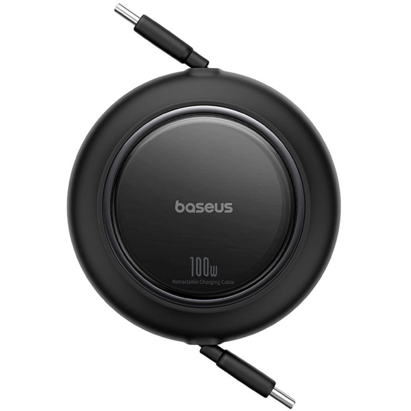 Laidas USB C - USB C 100W 1,5 m ištraukiamas juodas Free2Pull BASEUS