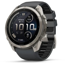 " Garmin fenix 9 Pro" smartwatch "inReach" 51 mm titanium case with graphite and black silicone stra