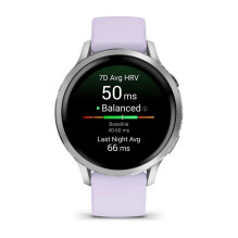 Garmin Venu 4 3.05 cm (1.2") AMOLED 41 mm Digital 390 x 390 pixels Touchscreen Silver Wi-Fi GPS (satellite)