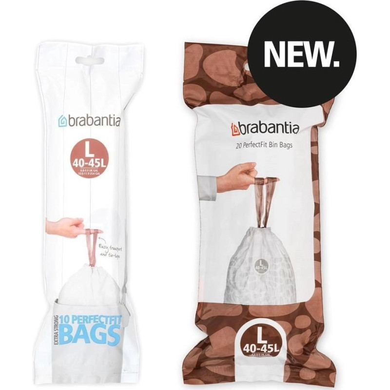 BRABANTIA šiukšliadėžių maišai 40-45 l (L) (20 vnt.) 138607