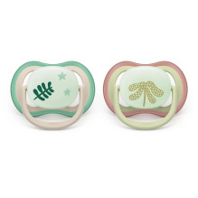 Philips Avent čiulptukas Ultra Air Night NEUTRAL 6-18M ( 2pcs ) SCF376 / 31