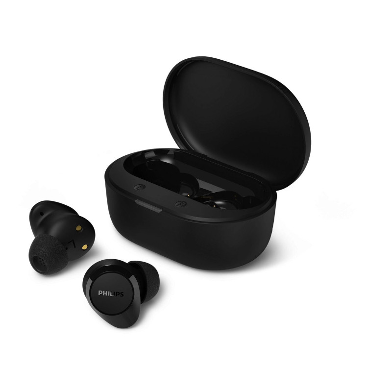 PHILIPS in-ear true wireless headphones with portable charging case black