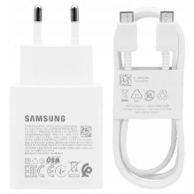 Samsung EP-TA845EWE + EP-DW767JWE 45W Travel Charger + USB-C to USB-C Data Cable / white