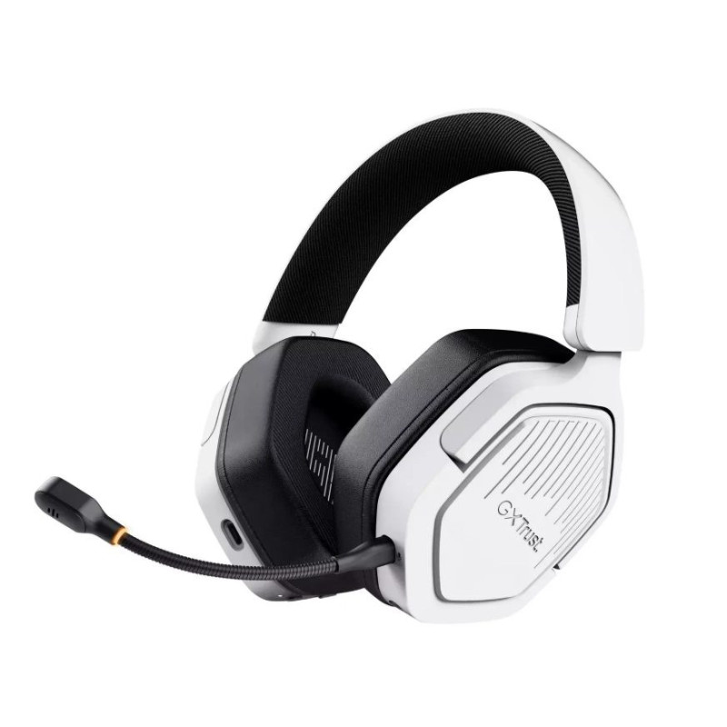 Trust GXT 493W Carus Headset Wired &amp; Wireless Head-band Helmet Gaming USB Type-C / USB Type-A Bluetooth White