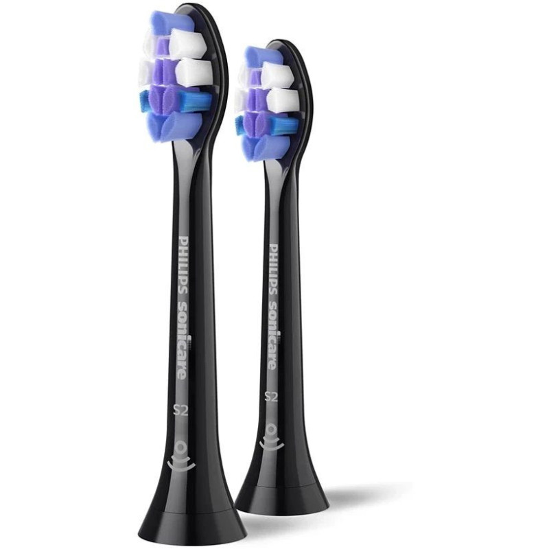 „Sonicare Sensitive Standard“ Sonic dantų šepetėlio galvutė 2pcs juoda HX6052 / 88