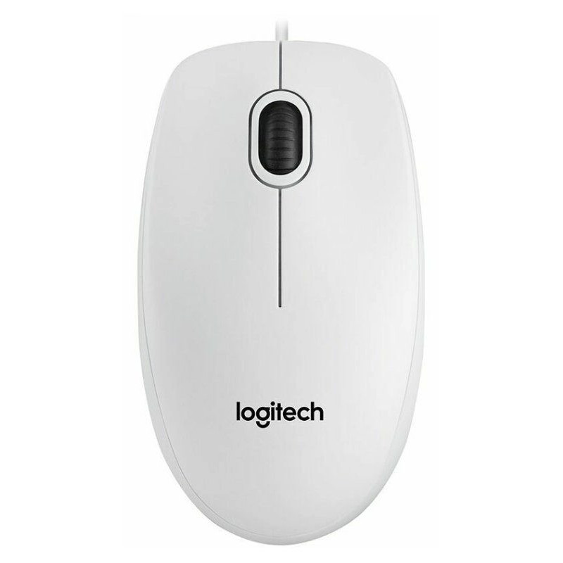 LOGI B100 Optical Mouse White USB OEM