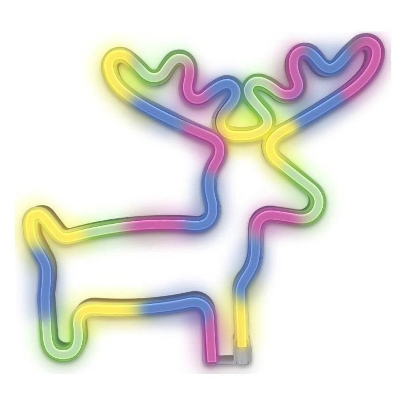 Forever Light Neon LED Light ELK multicolor Bat + USB FLNE12 Light decoration figure