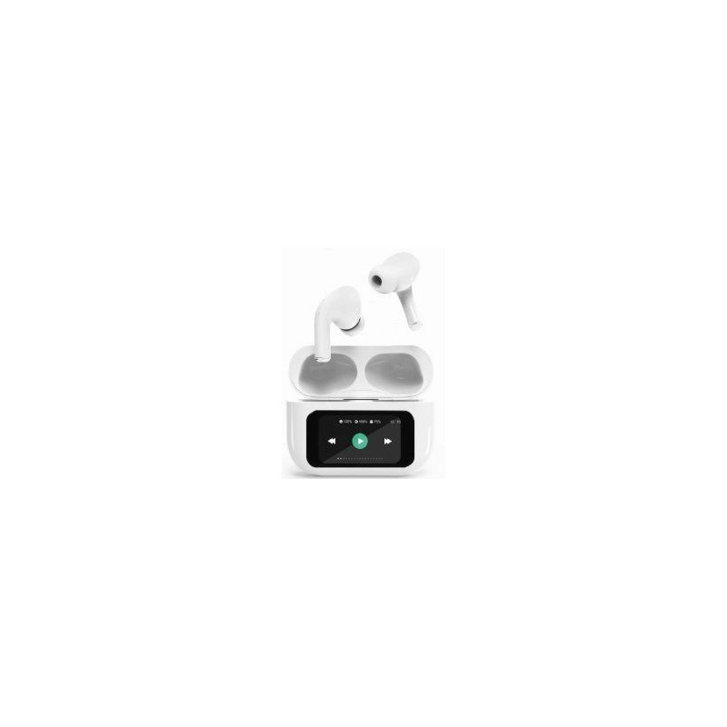 Gembird TWS-LCD-ANC-01-W in-ear (in-ear type) headphones with microphone white