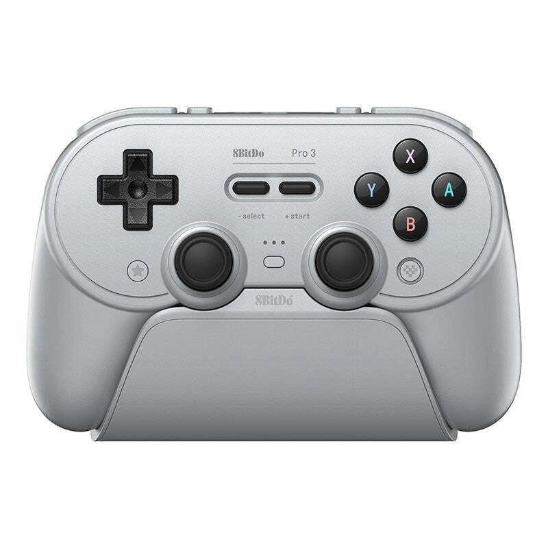 8BitDo Pro 3 "Bluetooth" žaidimų pultelis Gray peliohjain PC / SWITCH harmaa