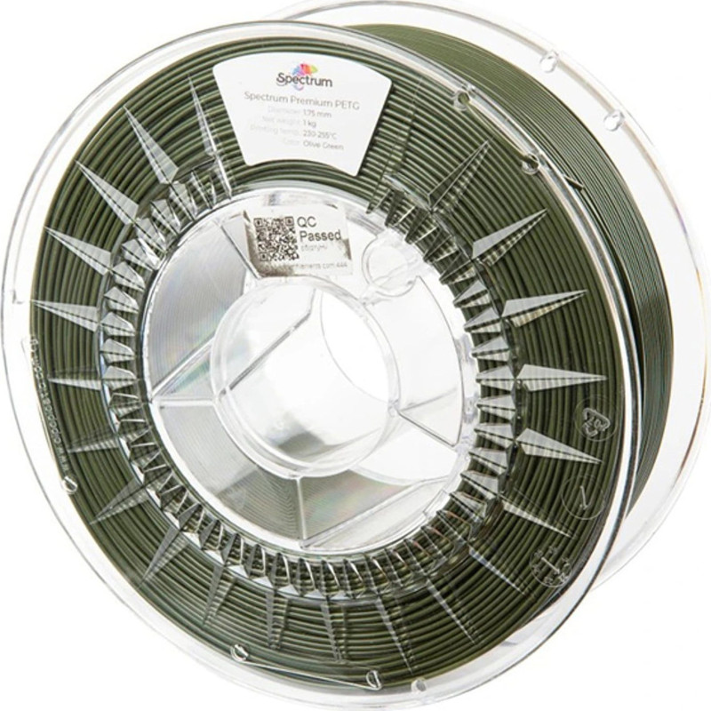 Filament PET-G Premium OLIVE GREEN 1kg SPECTRUM