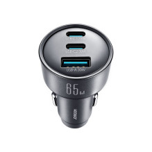 Joyroom Joyroom JR-CCN19 65W 3-in-1 car charger Dark gray