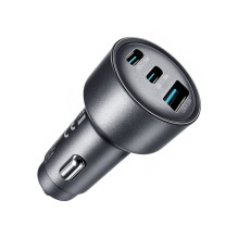 Joyroom Joyroom JR-CCN19 65W 3-in-1 car charger Dark gray