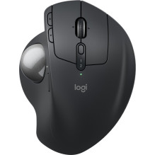 Logitech MX Ergo S Grafit - Kabellose Komfort-Trackball-Maus mit Silent-Klick + Logi Bolt Adapter