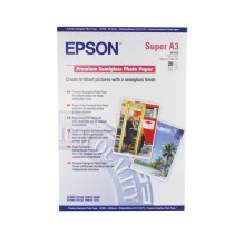 EPSON A3+, premium semi-gloss photo paper (20 sheets)