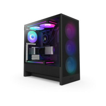 NZXT H5 Flow RGB 2024 Midi Tower ATX Gehäuse Black mit Sichtfenster NZXT H5 Flow RGB 2024 Midi Tower ATX Gehäuse Black mit Sichtfenster