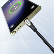 „Joyroom Joyroom Star-Light“ serijos SA27-CC5 USB-C / USB-C laidas 100W 1.2m - juodas