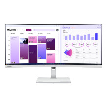 Monitorius - Lenovo L34W-4C 34" 3440 × 1440 120 Hz Debesų pilka