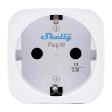 Išmanusis Kištukas - Shelly Plug M Gen3 Balta Išmanusis Kištukas - Shelly Plug M Gen3 Balta