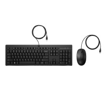 Klaviatūros Ir Pelės Rinkinys - HP 225 G2 USB Laidinė Pelė Ir Klaviatūra Su "Copilot" Klavišu Juoda Klaviatūros Ir Pelės Rinkinys - HP 225 G2 USB Laidinė Pelė Ir Klaviatūra Su "Copilot" Klavišu Juoda