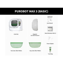 Petkit Purobot Max 3 Basic Intelligent Self-Cleaning Cat Litter Box White EU Petkit Purobot Max 3 Basic Intelligent Self-Cleaning Cat Litter Box White EU