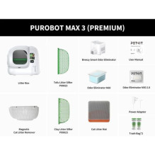 Petkit Purobot Max 3 Premium Intelligent Self-Cleaning Cat Litter Box White EU Petkit Purobot Max 3 Premium Intelligent Self-Cleaning Cat Litter Box White EU
