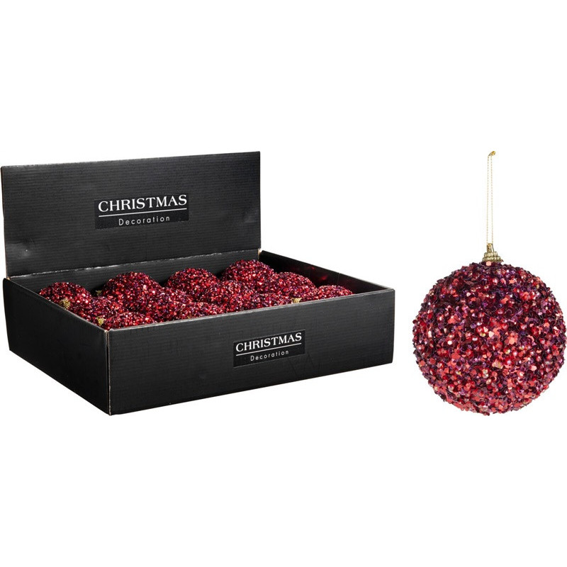 Christmas Tree toy ECE100930, red, 10 cm