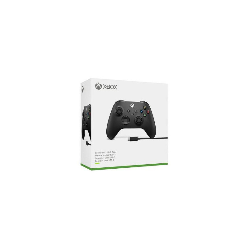 Microsoft XBOX X / S serijos belaidis valdiklis, žaidimų pultas su C tipo laidu ( 2.7m ), juodas, ES