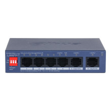 Switch, DAHUA, CS4006-4GT-36, Switch tipas: valdomas, Switch sluoksnis: L2, Form koeficientas: darbalaukio / sienos mont