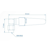 Teltonika LTE Antenna 003R-00296, 5dBi, SMA-Male, Angled Teltonika LTE Antenna 003R-00296, 5dBi, SMA-Male, Angled