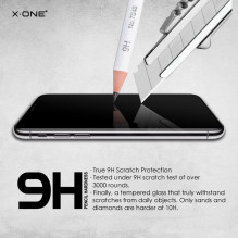 3D pilnai padengiantis grūdintas stiklas X-ONE - skirtas „Samsung Galaxy S26 Plus“ (tinka dėklui) - veikiantis pirštų at