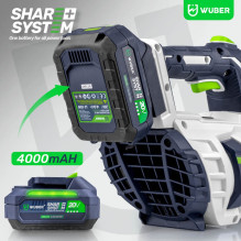 Cordless leaf blower 20 V 160 km / h W04400 WUBER Cordless leaf blower 20 V 160 km / h W04400 WUBER