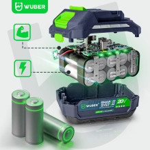 Cordless leaf blower 20 V 160 km / h W04400 WUBER Cordless leaf blower 20 V 160 km / h W04400 WUBER