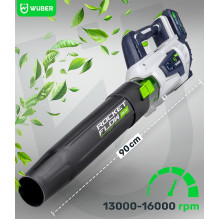 Cordless leaf blower 20 V 160 km / h W04400 WUBER